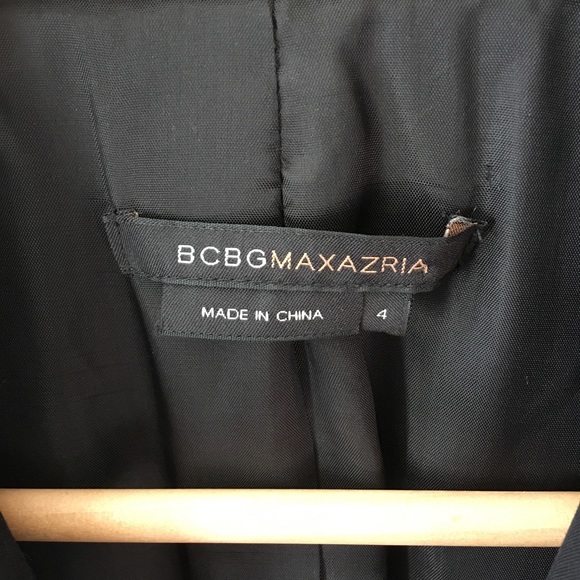 EUC BCBG MaxAzria Black Blazer- sz 4 - Picture 2 of 7